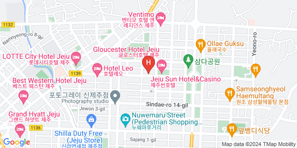 하워드존슨 제주호텔 연동Map View