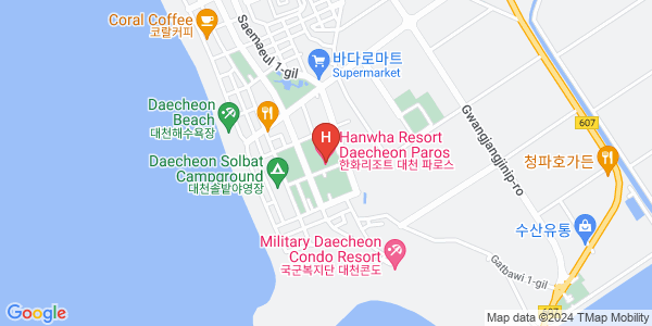 한화 리조트 대천 파로스Map View