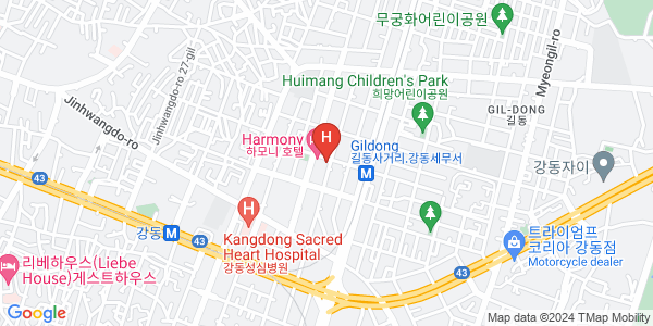 R 호텔 강동Map View