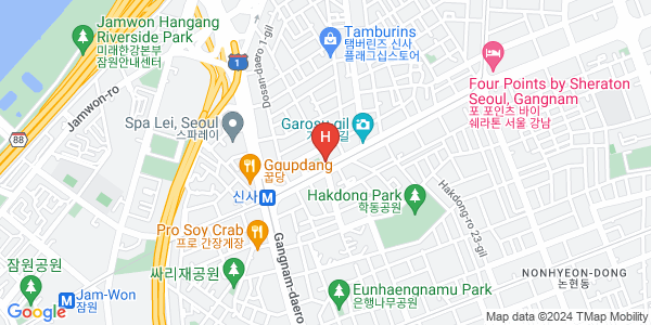 도미인 프리미엄 서울 가로수길Map View